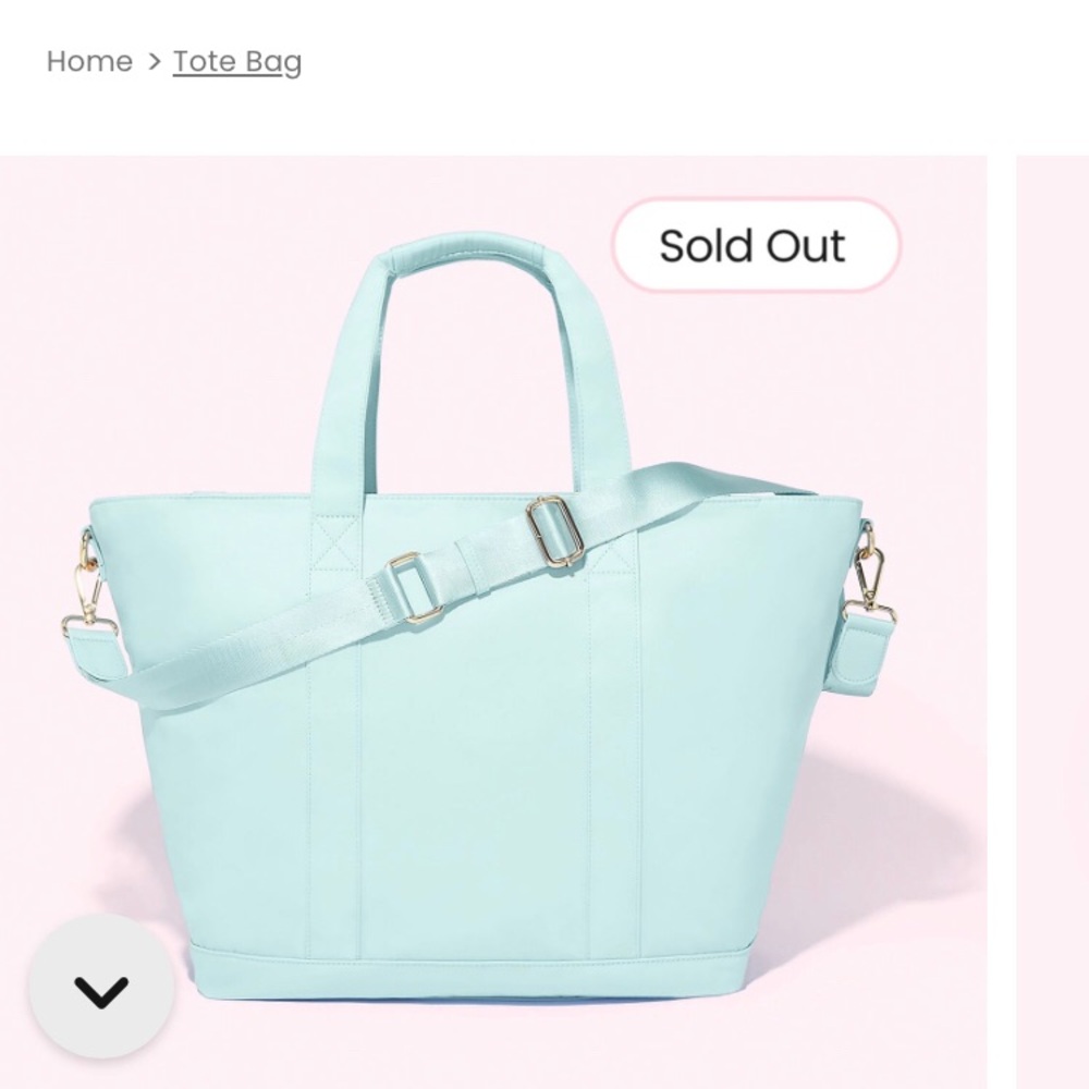Stoney Clover Lane Sky Blue Tote Bag
